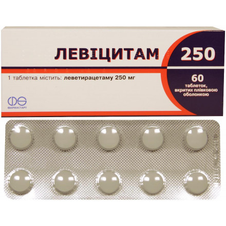 Левицитам таблетки 250 мг №60