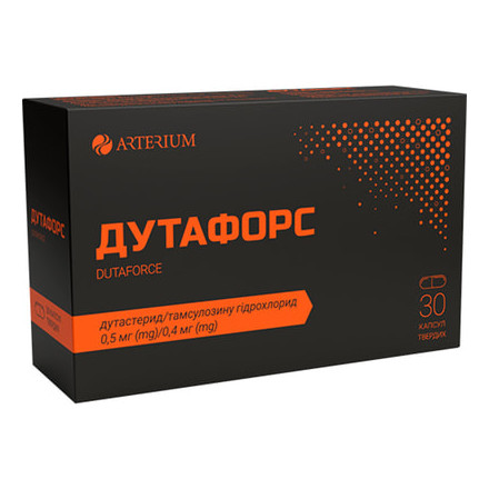 Дутафорс капс тв 0,5 мг/0,4 мг №30(6х5)