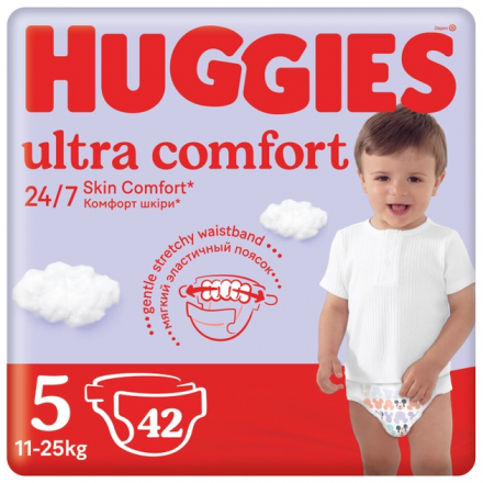 Підгузки Huggies Ultra Comfort 5 Унісекс (12-22кг) №42