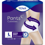 Подгузники-трусики для взрослых Tena Pants Plus Night Large, 12 штук