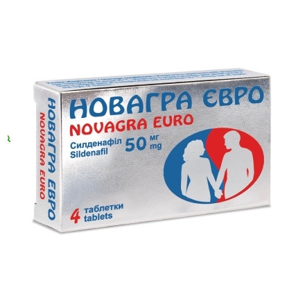 Новагра Євро табл.в/пл.об.50мг №4(4х1)