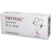 Тиурекс таблетки диуретические по 25 мг, 90 шт.