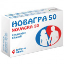 Новагра таблетки для потенції 50 мг №4