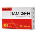 Ламіфен таблетки від грибка по 250 мг, 28 шт.