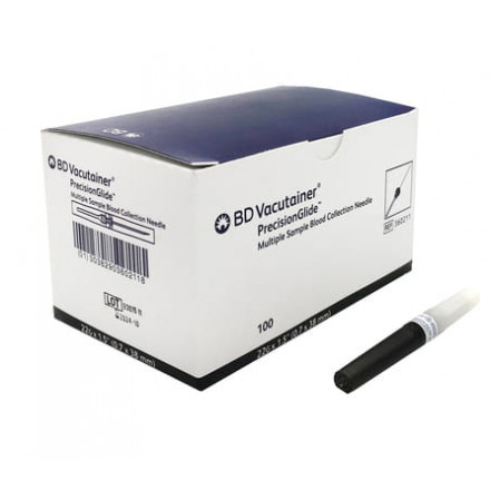 Голка для взяття кількох проб крові bd vacutainer  22gx1.5 №100