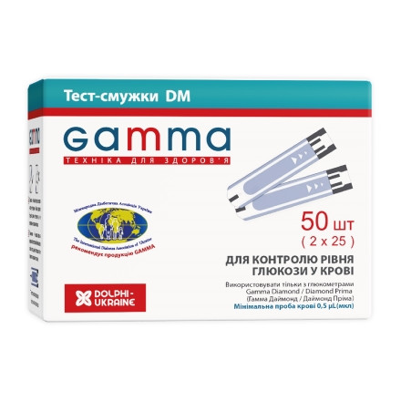 Тест-полоски GAMMA DM  №50