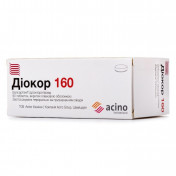 Діокор 160 таблетки при артеріальній гіпертензії по 160 мг, 90 шт.