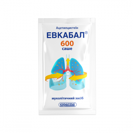Эвкабал 600 мг N20 порошок в саше для раствора