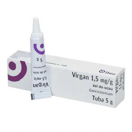 Вирган гель глазной для лечения острого поверхностного кератита, 5 г