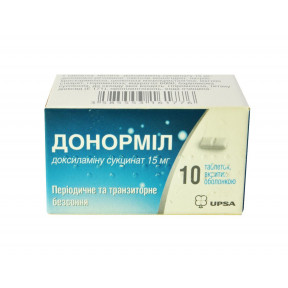 Таблетки Донорміл 15 мг №10
