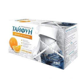 Тайфун фиточай для похудения со вкусом апельсина в пакетиках по 2 г, 30 шт.