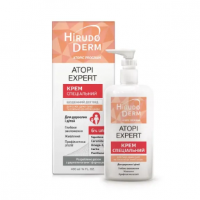 Hirudo Derm Atopic Program АTOPI EXPERT 400 мл спеціальний крем для сухої та атопічної шкіри