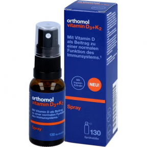 Ортомол Orthomol Vitamin D3+K2 Spray/спрей для імунної системи та здоров;я кісток / 20 мл