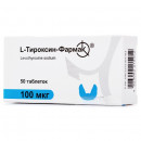 L-Тироксин-Фармак таблетки по 100 мкг, 50 шт.