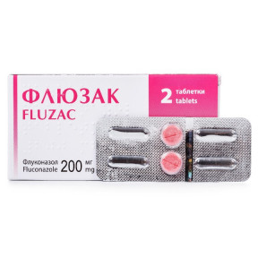 Флюзак таблетки от кандидоза 200 мг №2
