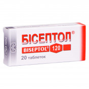 Бісептол таблетки по 100/20 мг, 20 шт.