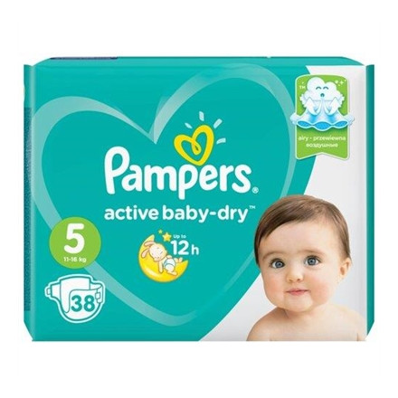 Памперс підгуз. Active Baby Junior (11-16 кг) Економ Мінус 38шт