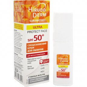 Сонцезахисний крем для обличчя Біокон Hirudo Derm Sun Protect Ultra Protect Face SPF 50, 50 мл