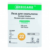 Лезо ст.д/скальпеля однор.№22 medicare