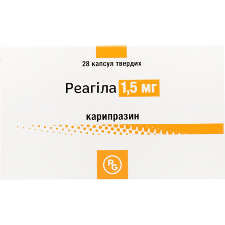 Реагила капсулы твердые по 1,5 мг, 28 шт.