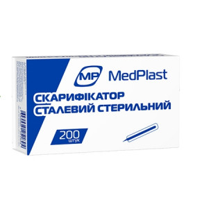 Скарифікатор Медпласт стерильний сталевий №200