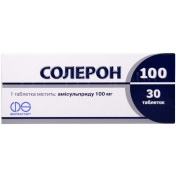 Солерон таблетки от шизофрении по 100 мг, 30 шт.