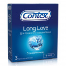 Презервативы Contex (Контекс) Long Love с анестетиком для длительного удовольствия, 3 шт.
