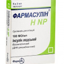 Фармасулін H NP, 100 МО/мл, по 3 мл у картриджах, 5 шт.