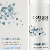 Пюре Скін PURE SKIN Сироватка з Гіалуроновою кислотою та Ніацинамідом для інтенсивного зволоження шкіри 30 мл