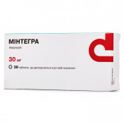 Минтегра таблетки диспергируемые по 30 мг, 30 шт.