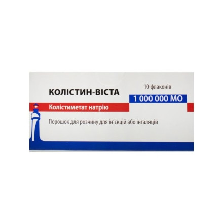 Колістин-Віста пор.д/р-ну д/ін./інгал.1000000 МО фл.№10 в уп.