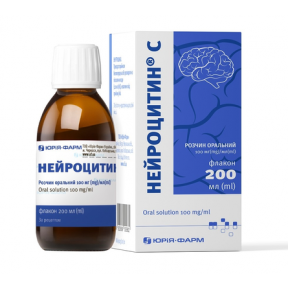 Нейроцитин С р-н оральний 100 мг/мл 200 мл (флакон)