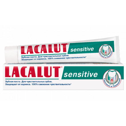 Lacalut (Лакалут) Сенсетив зубная паста для чувствительных зубов, 75 мл