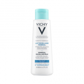 Мицеллярное молочко Vichy Purete Thermal, для сухой кожи лица и глаз, 200 мл