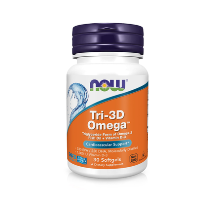 Вітаміни NOW Foods TRI-3D OMEGA капс. №30 (19111686)