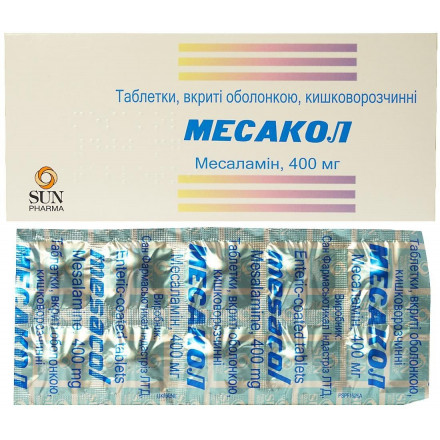 Месакол таблетки 400 мг, 50 шт.