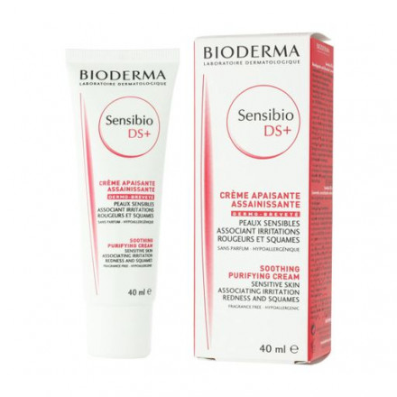 Крем Bioderma Sensibio DS+ для обличчя, для проблемної чутливої шкіри, 40 мл