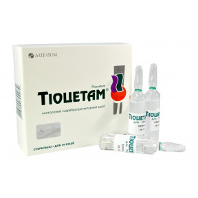 Тіоцетам розчин для ін'єкцій в ампулах по 10 мл, 10 шт.
