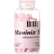 Манініл таблетки по 5 мг, 120 шт.