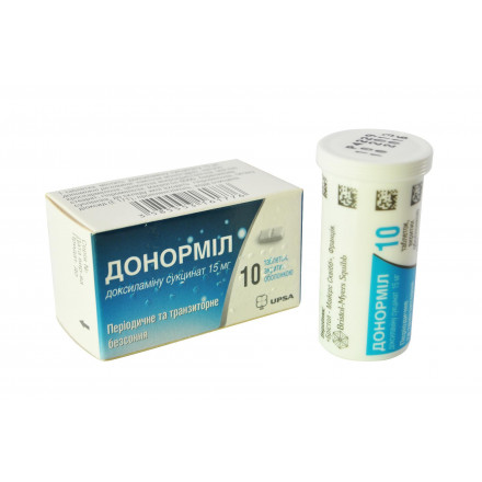 Таблетки Донормил 15 мг №10