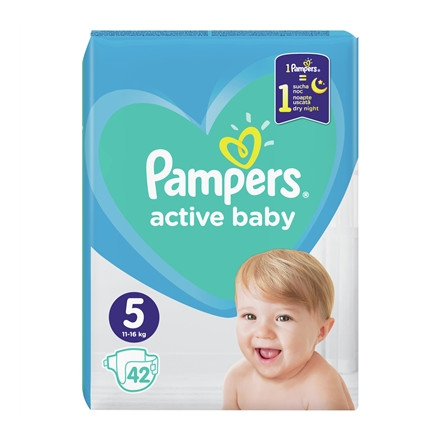 Памперс підгуз. Active Baby Junior (11-16 кг) Економ 42шт