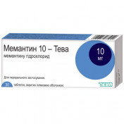Мемантин-Тева таблетки от деменции по 10 мг, 30 шт.