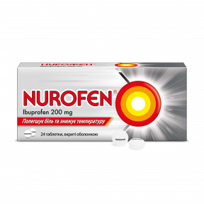 Нурофен таблетки по 200 мг, 24 шт.