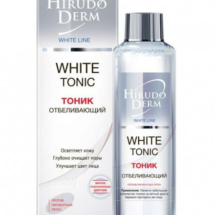 Hirudo Derm, WHITE TONIC отбеливающий тоник из серии White Line, 180 мл
