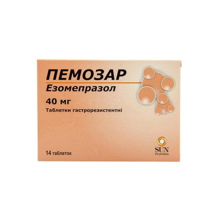 Пемозар таблетки по 40 мг, 14 шт.