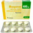 Макропен таблетки протимікробні по 400 мг, 16 шт.