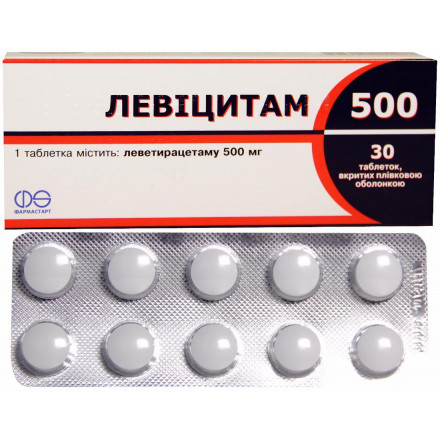 Левіцитам таблетки 500 мг №30