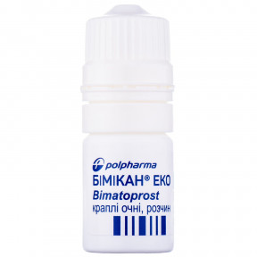 Бімікан Еко краплі для очей, 0,3 мг/мл, 3 мл