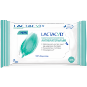 Лактацид Антибактеріальні серветки для інтимної гігієни N15