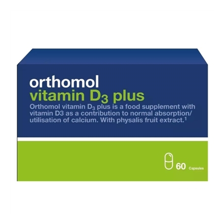 Ортомол Orthomol Vitamin D3 Plus new (для кісткового скелету та структури кісток)